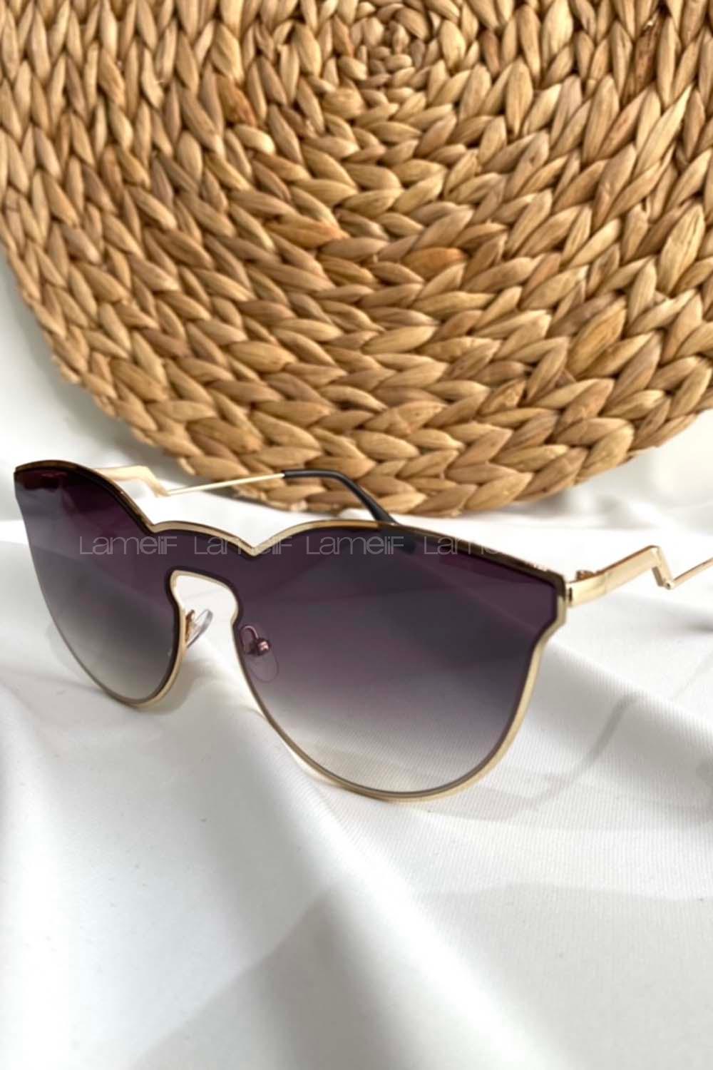 Modalamelif Funny Siyah Gold Çerçeve Gözlük