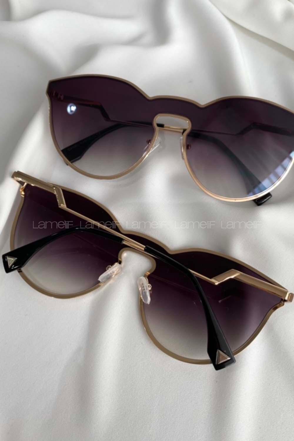 Modalamelif Funny Siyah Gold Çerçeve Gözlük