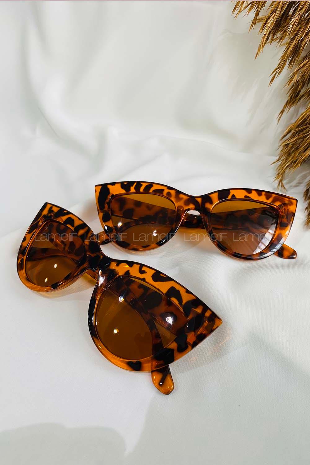 Modalamelif Matmazel Leo Desen Turuncu Gözlük