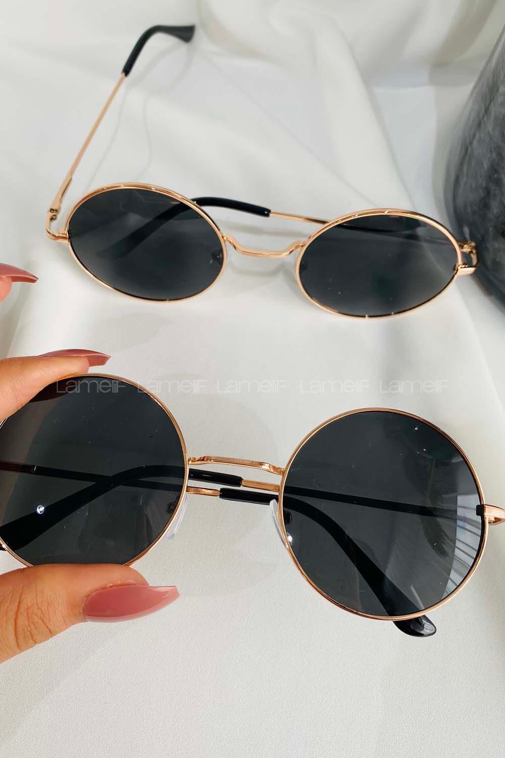 Modalamelif Siyah Yuvarlak Gözlük