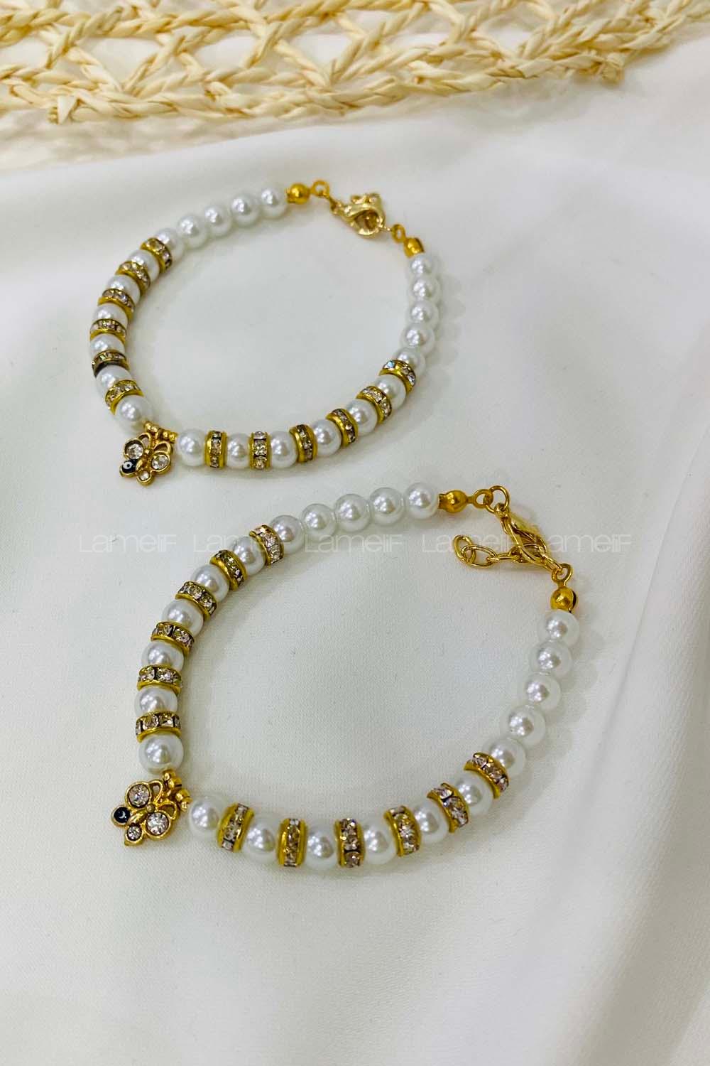 Modalamelif İnci Kelebek Bileklik