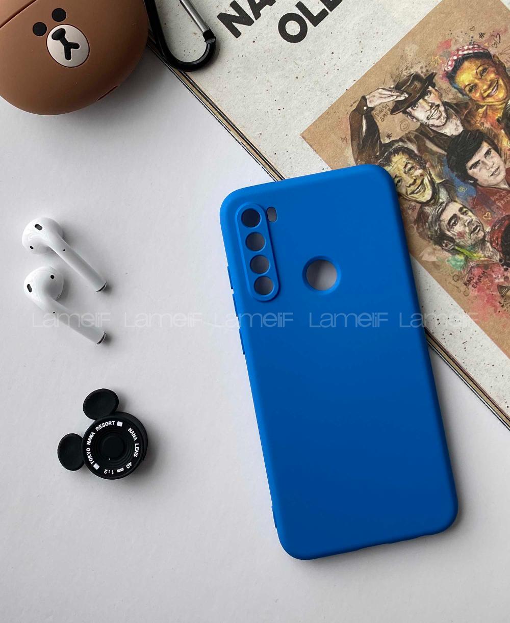 Modalamelif Redmi Note 8 Nano Silikon Telefon Kılıfı Saks Mavi