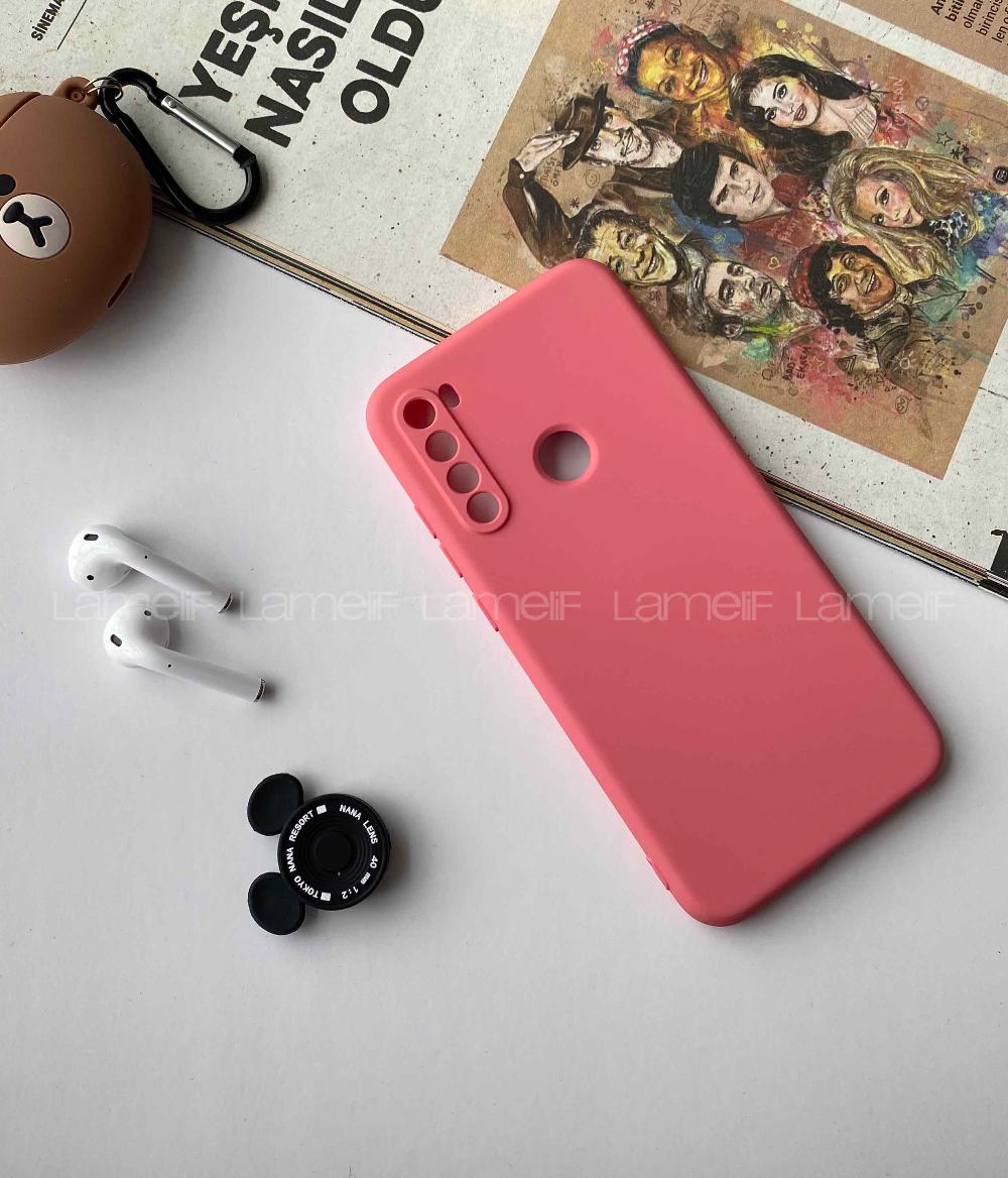 Modalamelif Redmi Note 8 Nano Silikon Telefon Kılıfı Şeker Pembesi