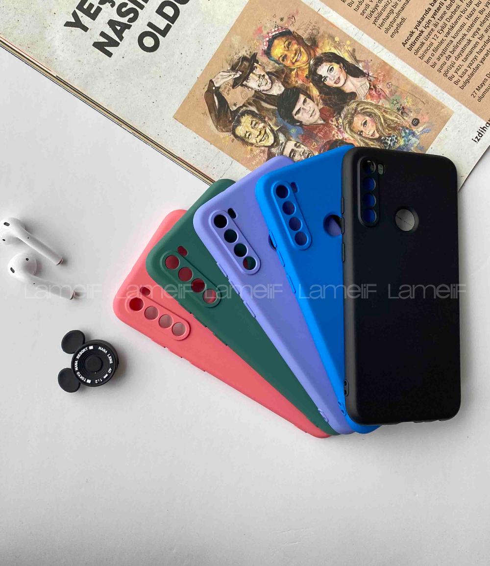Modalamelif Redmi Note 8 Nano Silikon Telefon Kılıfı Şeker Pembesi