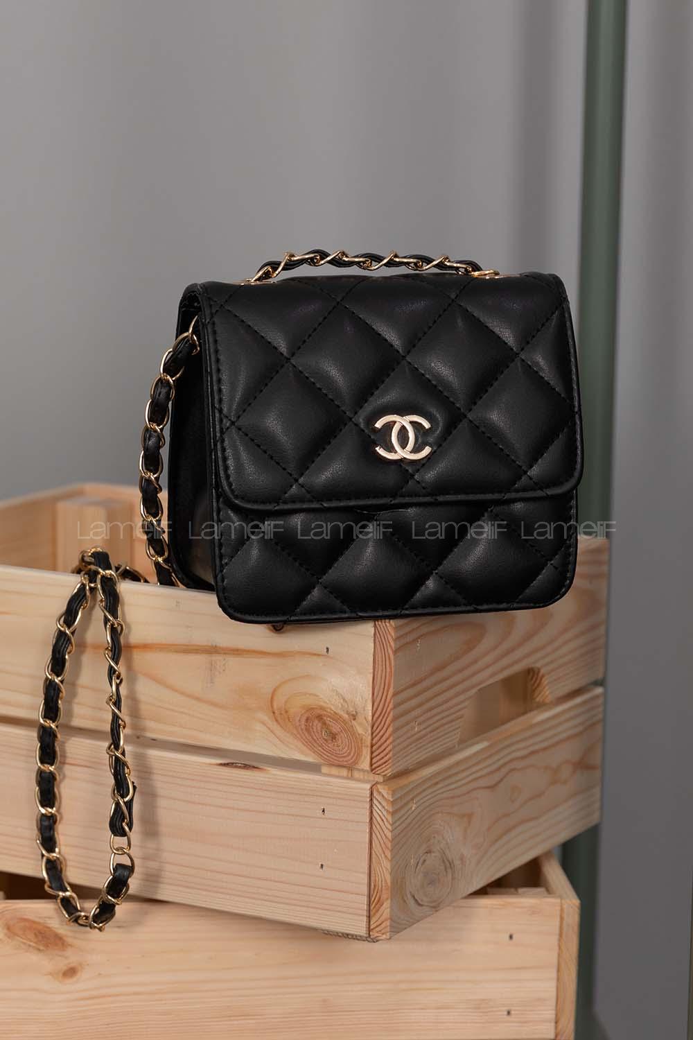 Modalamelif Kapitone Dikişli Çanta Siyah