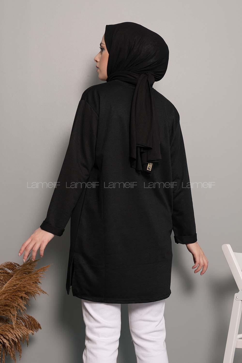 Modalamelif Power Baskı Sweatshirt Siyah