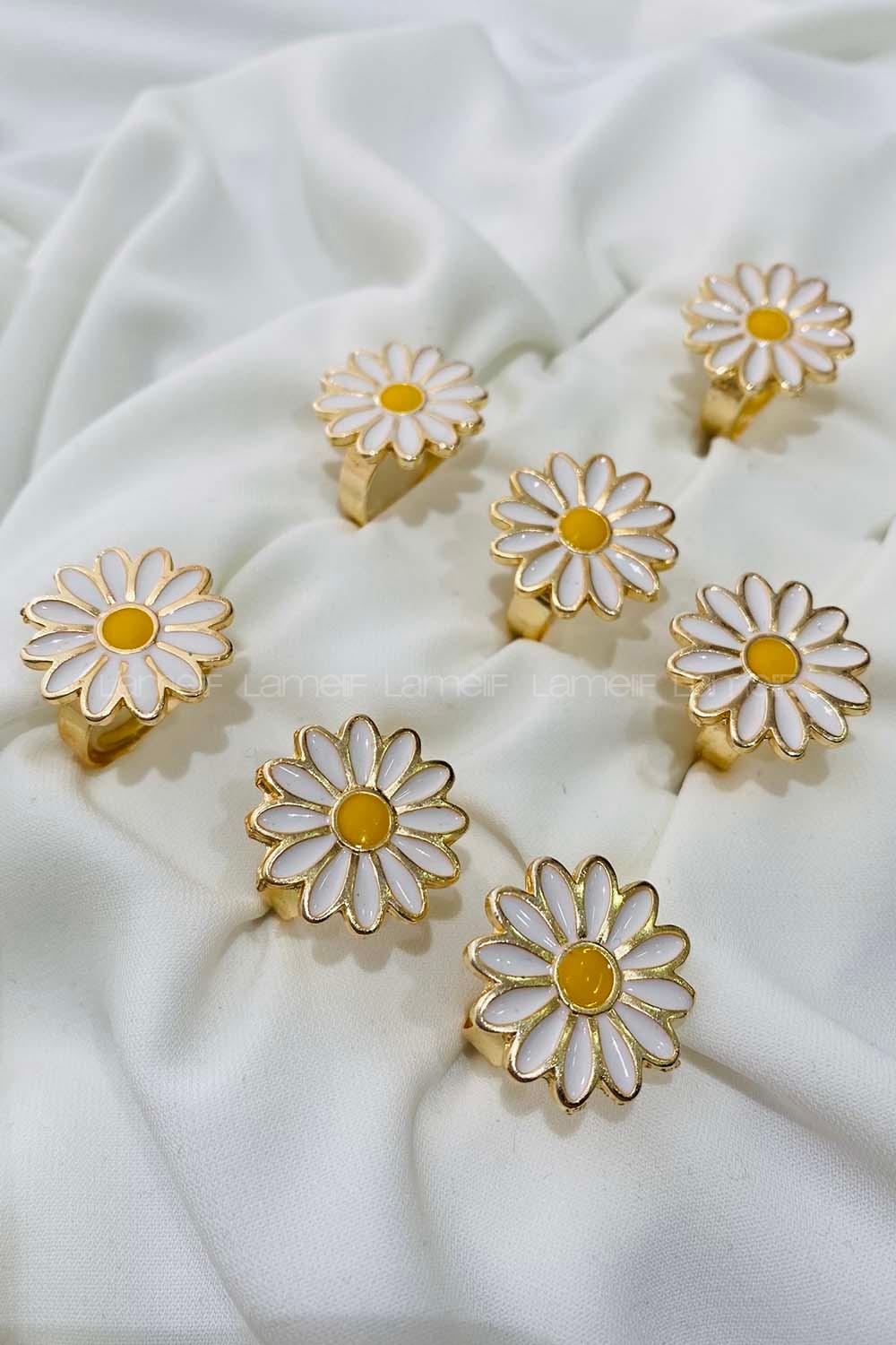 Modalamelif Gold Papatya Yüzük