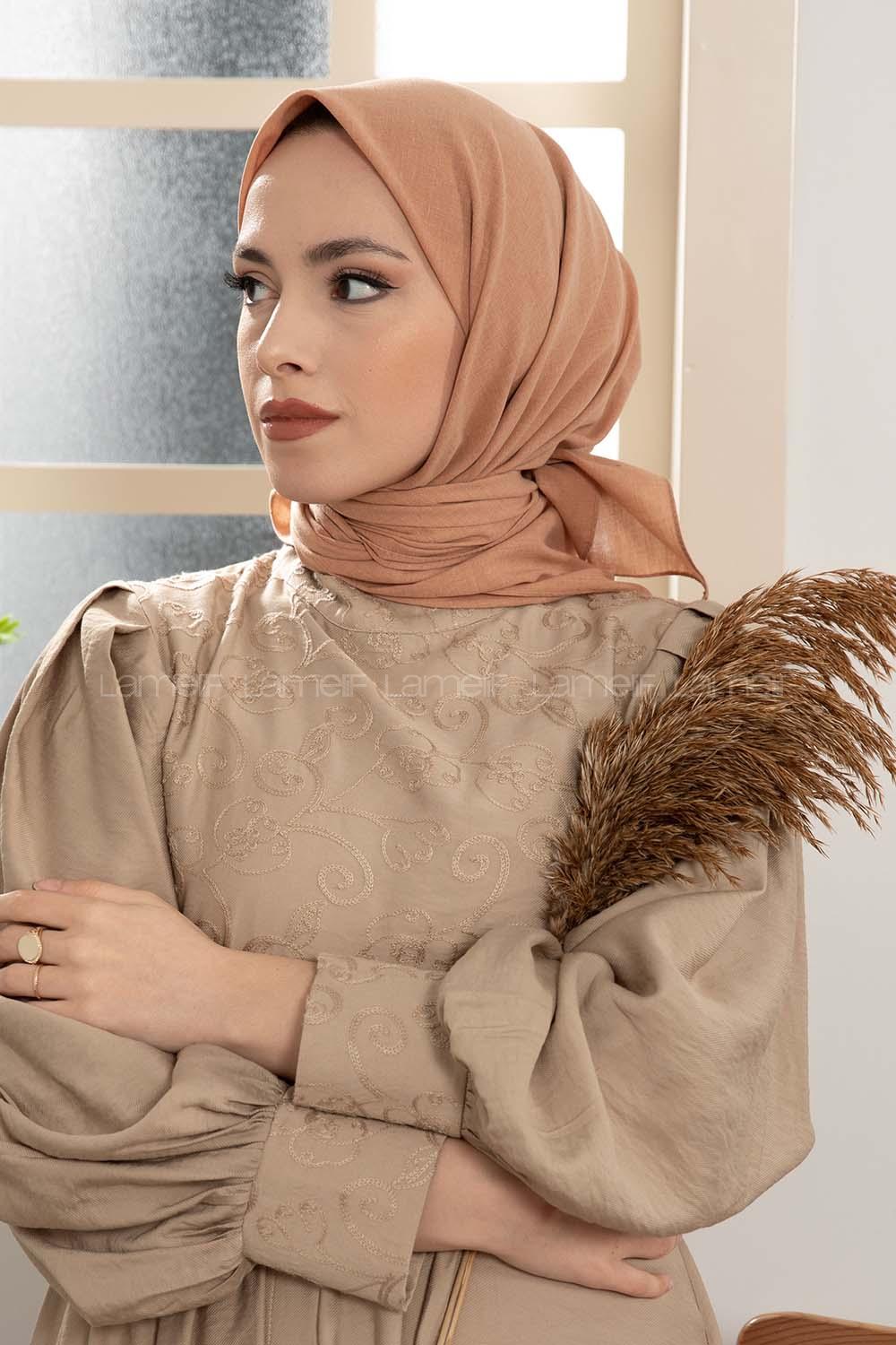 Modalamelif Keten Eşarp Yavru Ağzı