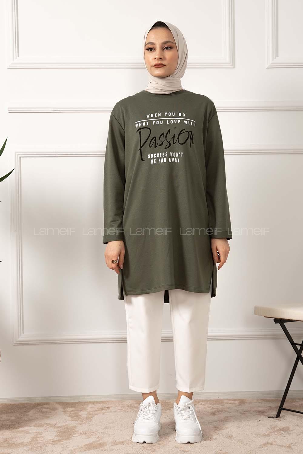 Modalamelif When You Do Baskılı Sweatshirt Yeşil