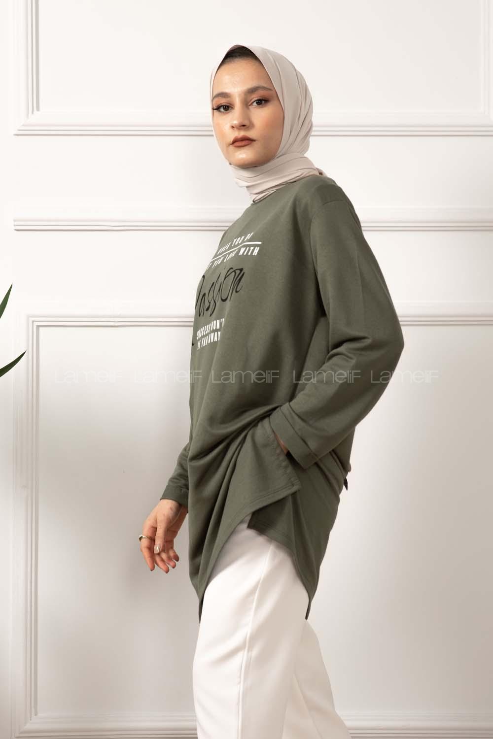 Modalamelif When You Do Baskılı Sweatshirt Yeşil