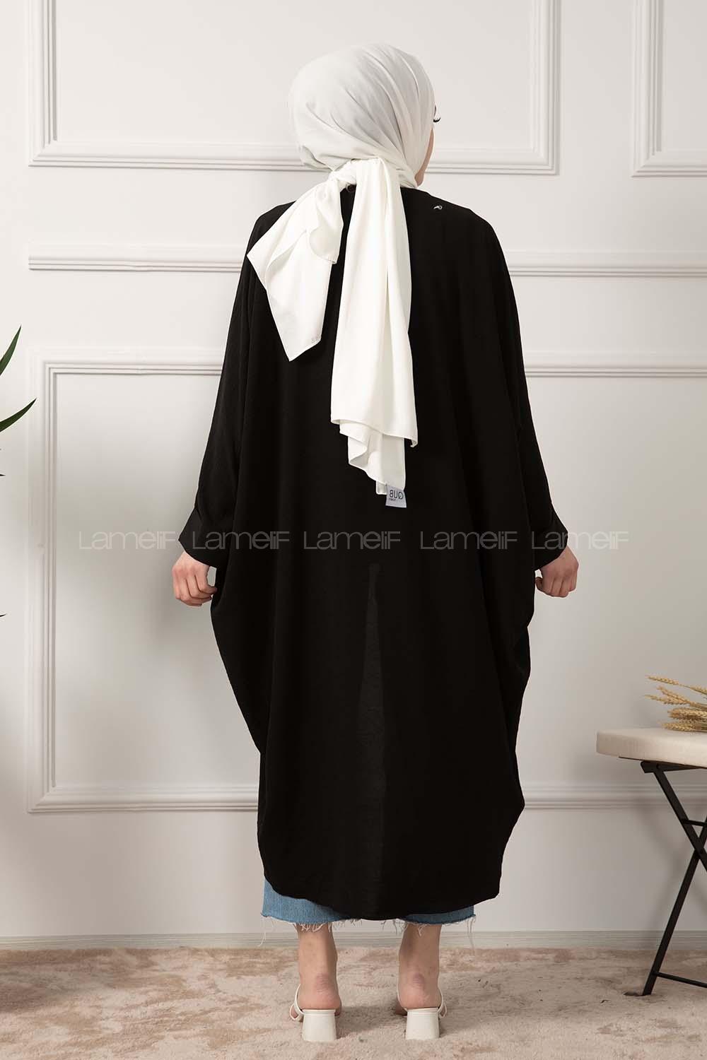 Modalamelif ya_rasa Kol Ayrobin Kimono Siyah