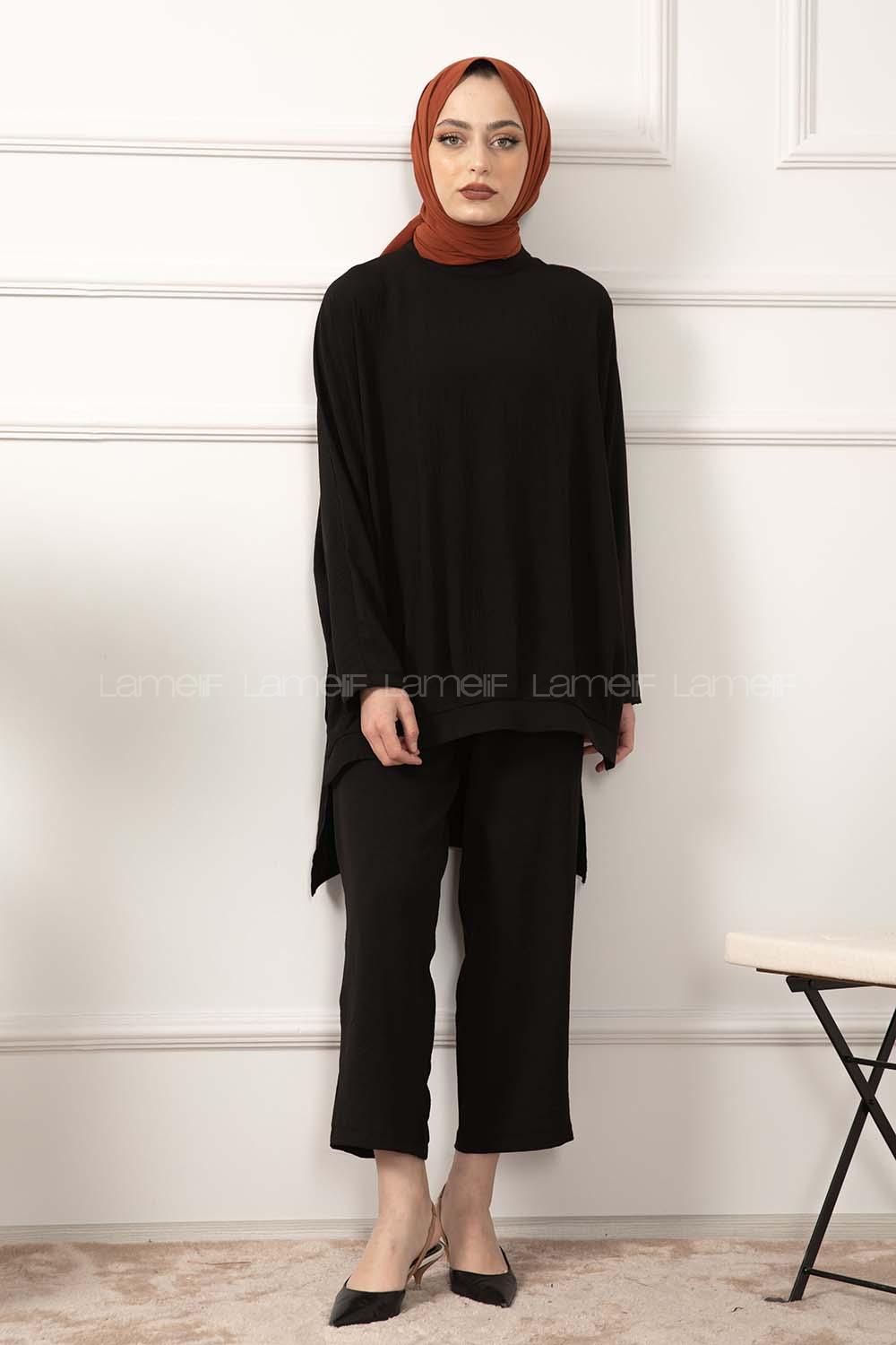 Modalamelif ya_rasa Kol İkili Takım Siyah