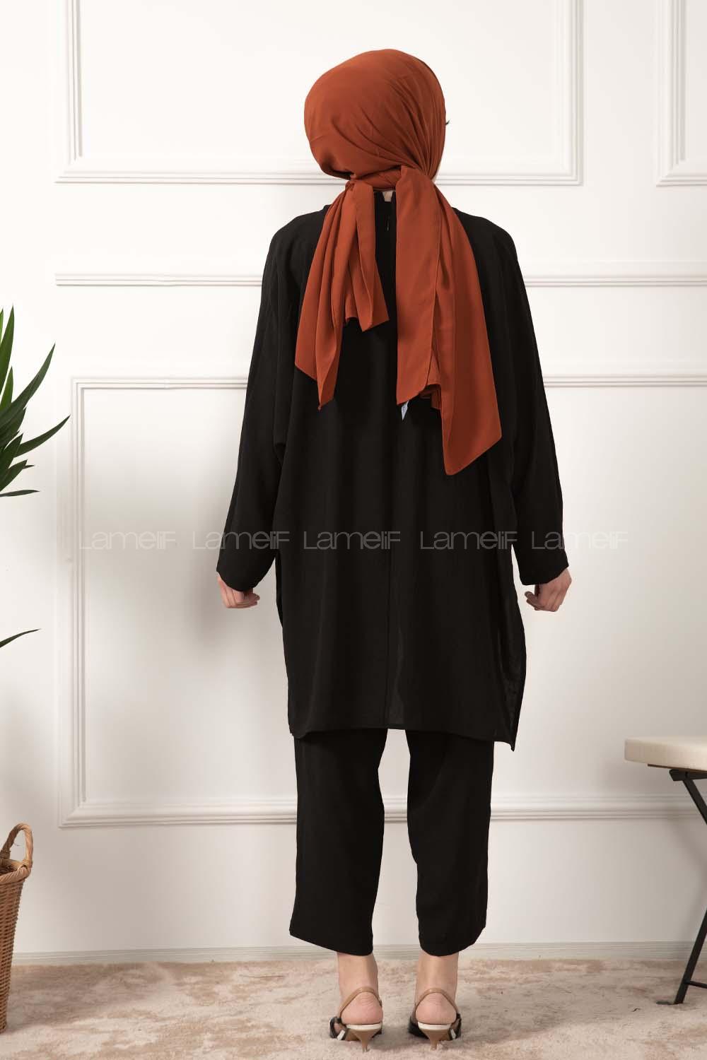 Modalamelif ya_rasa Kol İkili Takım Siyah