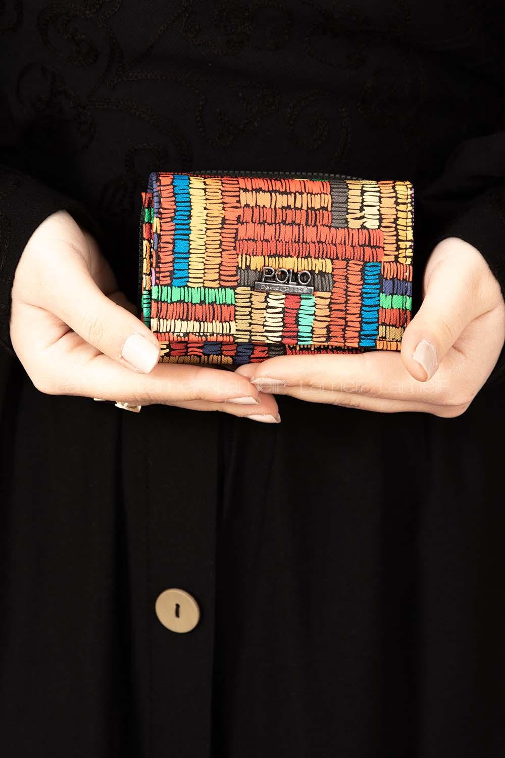 Modalamelif David Polo Çizgi Desenli Cüzdan