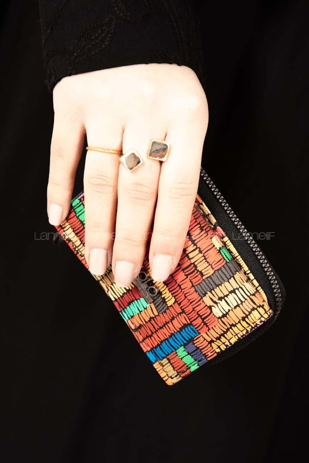 Modalamelif David Polo Çizgi Desenli Cüzdan