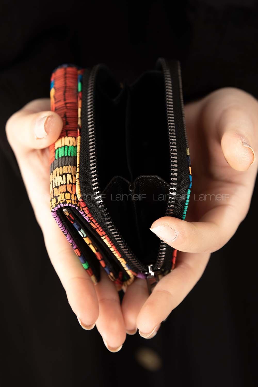 Modalamelif David Polo Çizgi Desenli Cüzdan