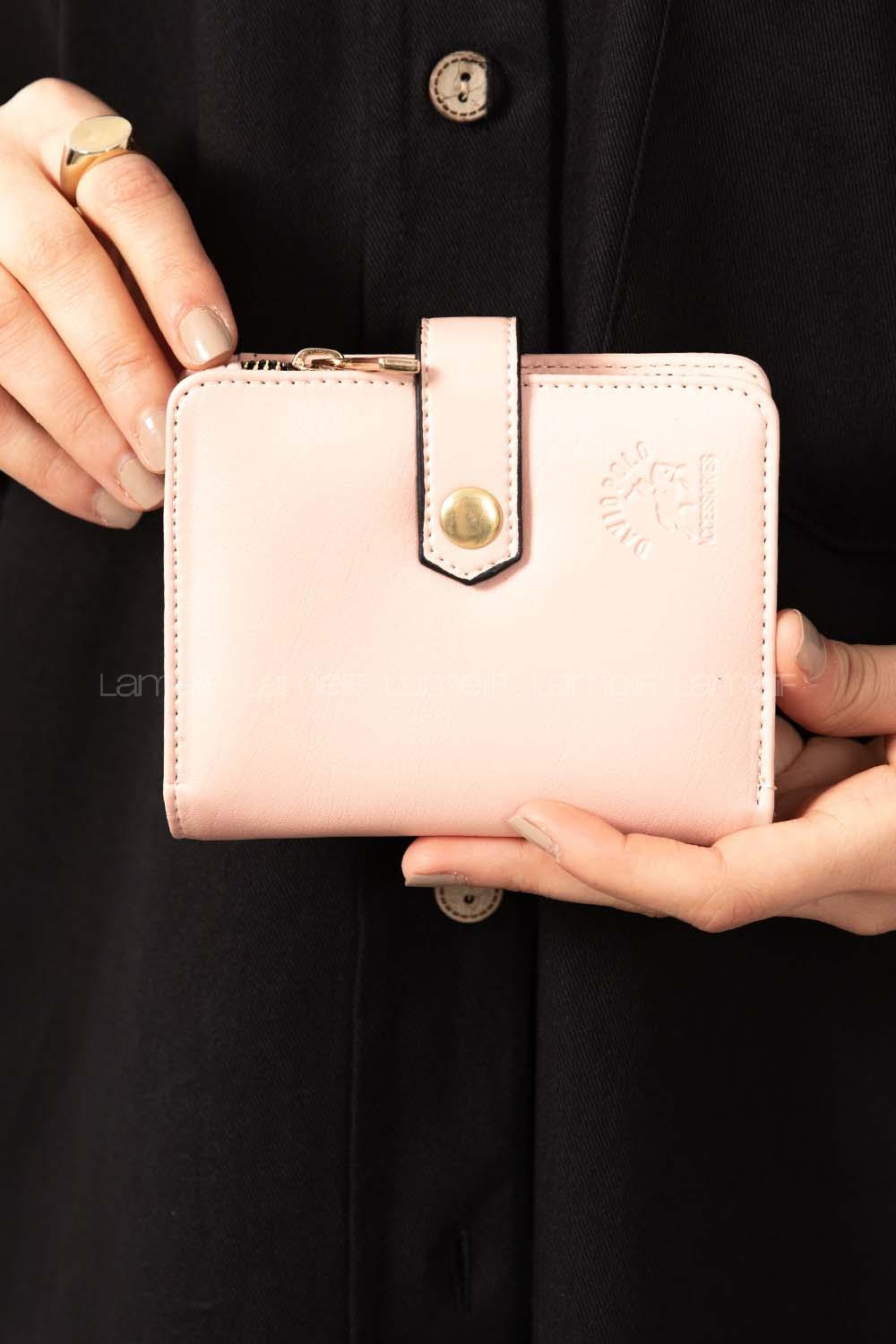 Modalamelif David Polo Kapak Kilitli Cüzdan Pudra