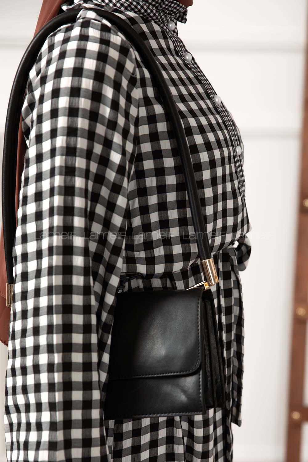 Modalamelif Kapak Kilitli Jorge Çanta Siyah