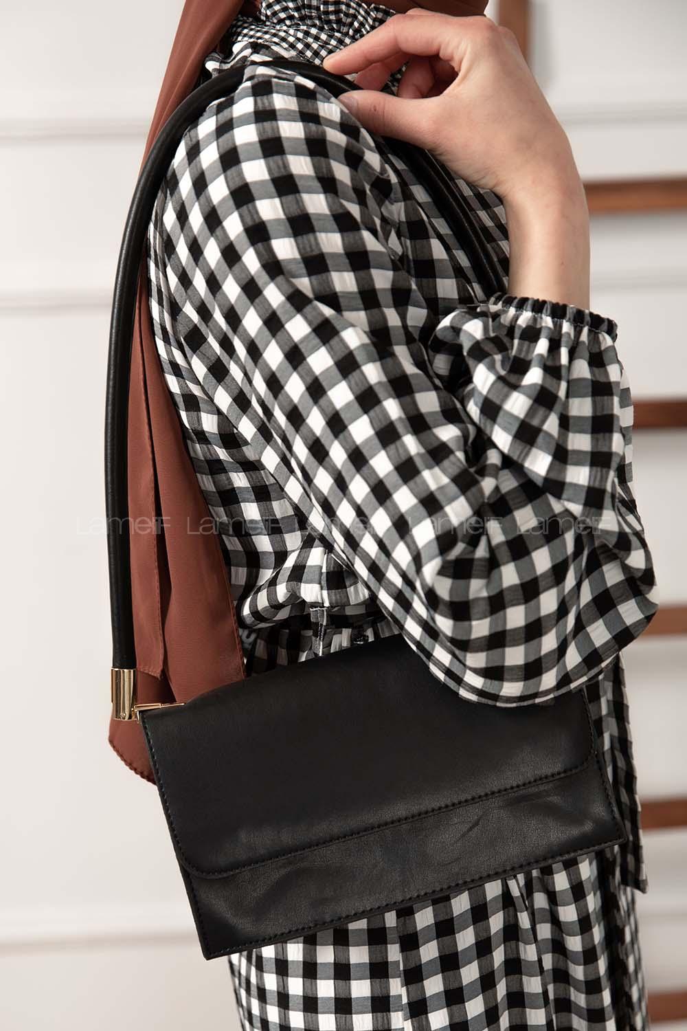 Modalamelif Kapak Kilitli Jorge Çanta Siyah