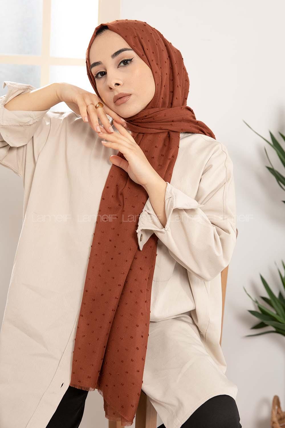 Modalamelif  Ponpon Şal Kiremit