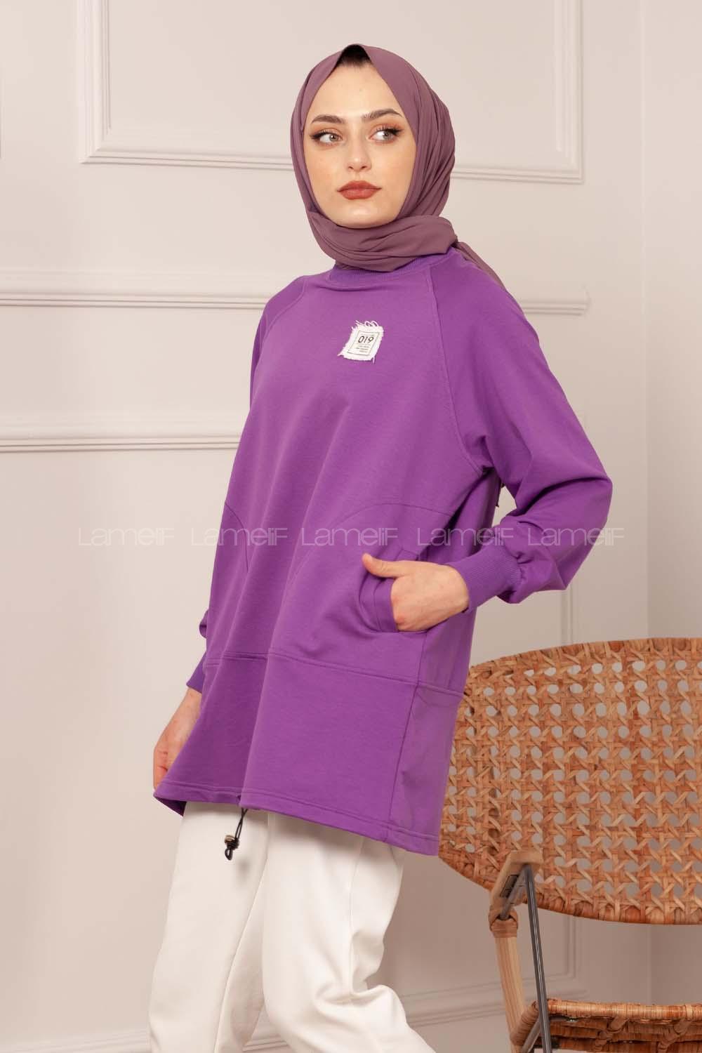 Modalamelif Armalı Sweat Mor