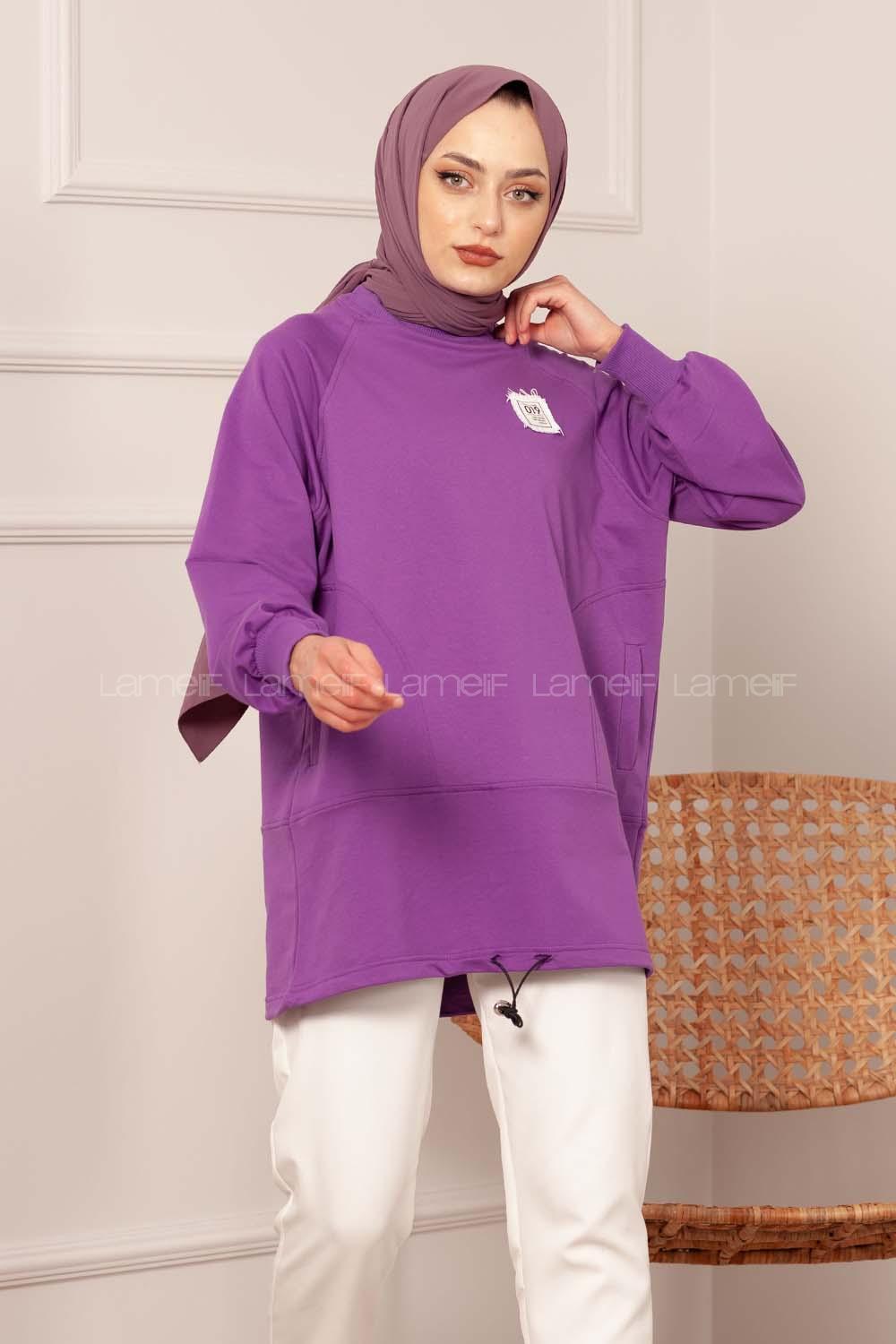 Modalamelif Armalı Sweat Mor