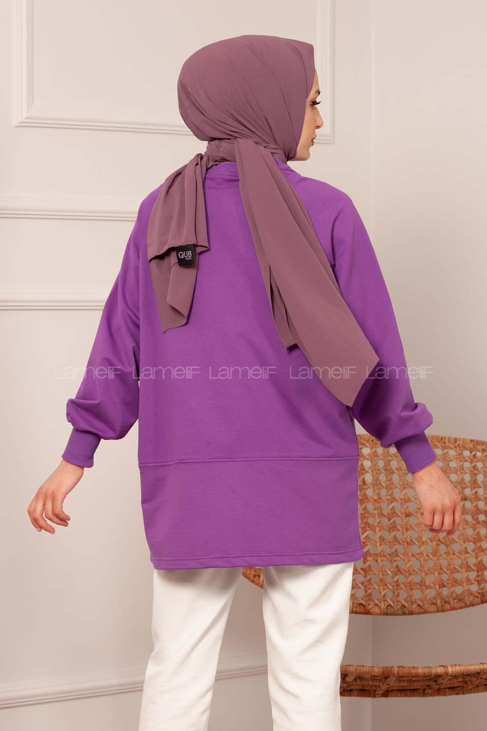 Modalamelif Armalı Sweat Mor