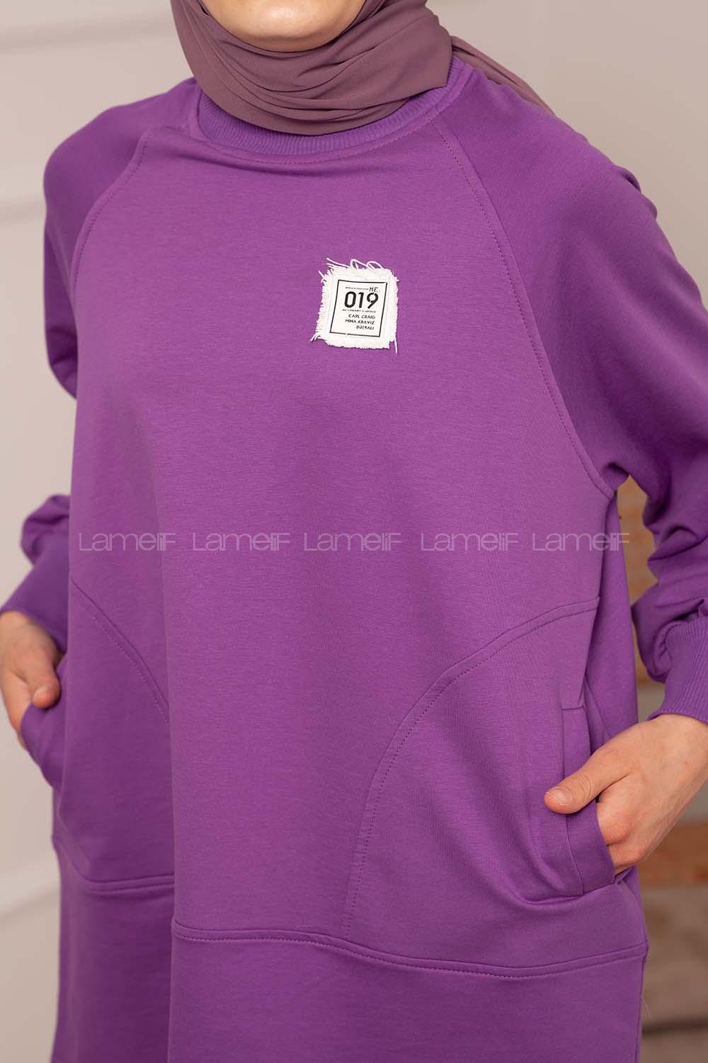 Modalamelif Armalı Sweat Mor