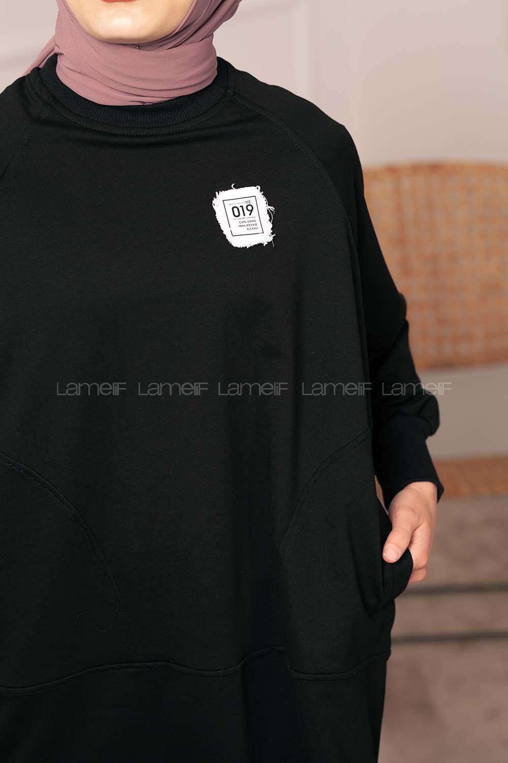 Modalamelif Armalı Sweat Siyah