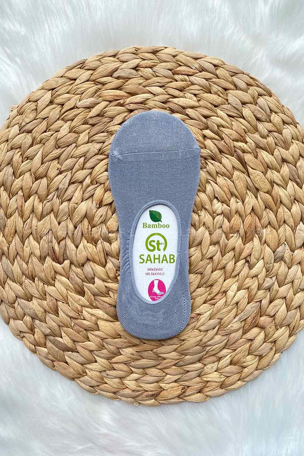 Modalamelif Bambu Babet Çorap Gri