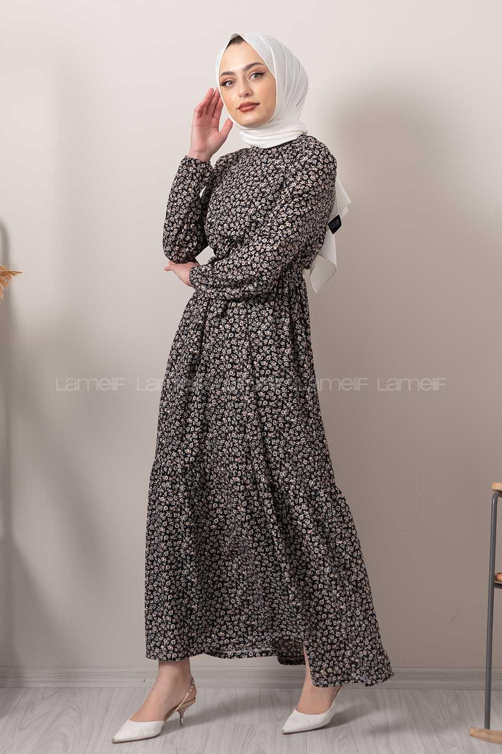 Modalamelif Minimal Papatya Pegasus Elbise Siyah