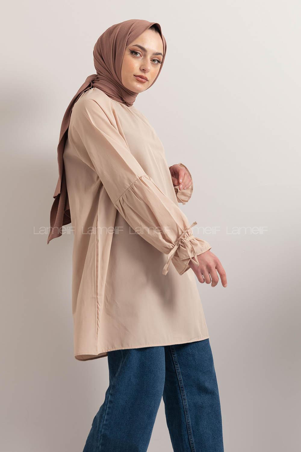 Modalamelif Hakim Yaka Kol Bağlamalı Tunik Taş