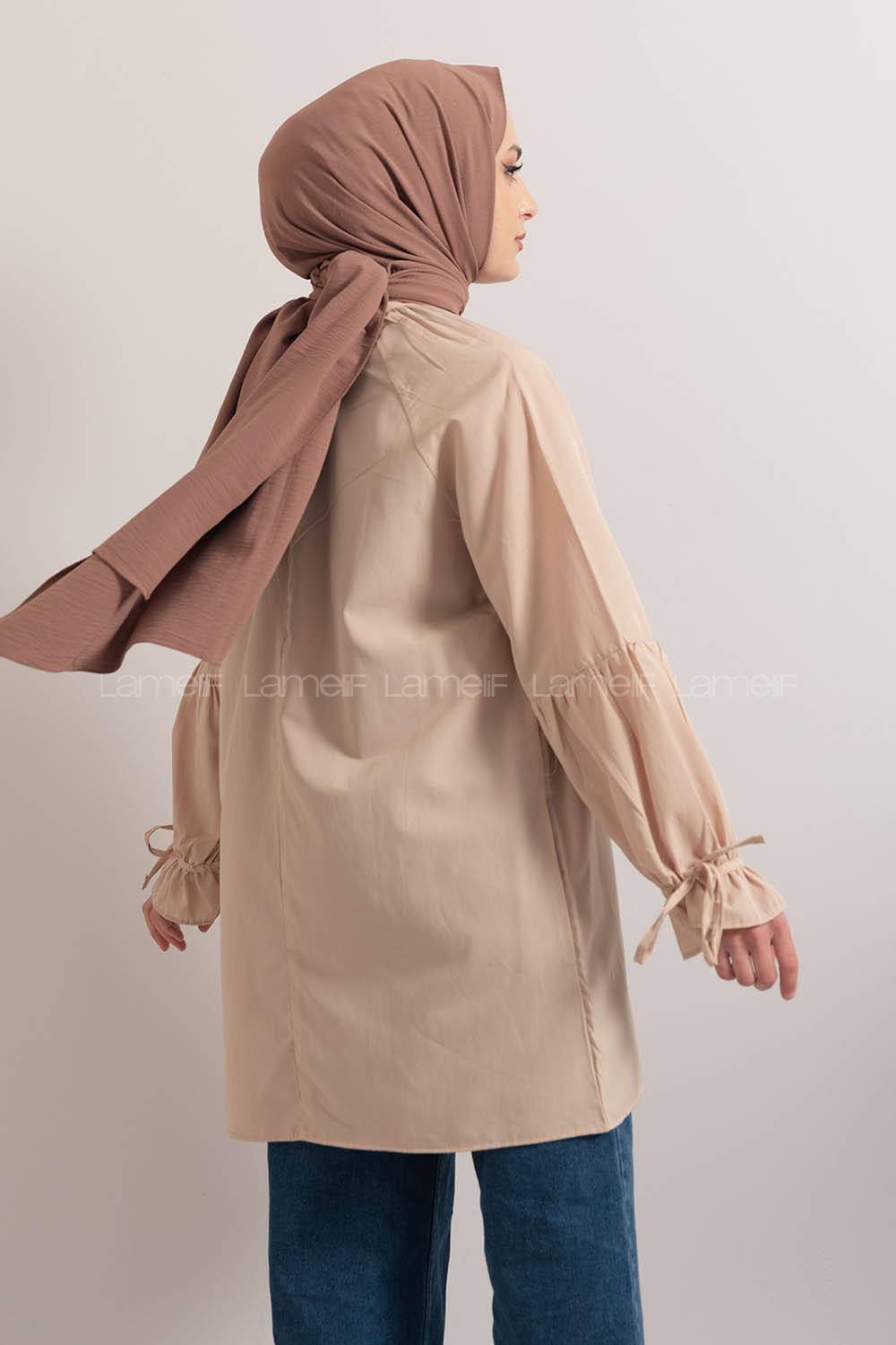 Modalamelif Hakim Yaka Kol Bağlamalı Tunik Taş