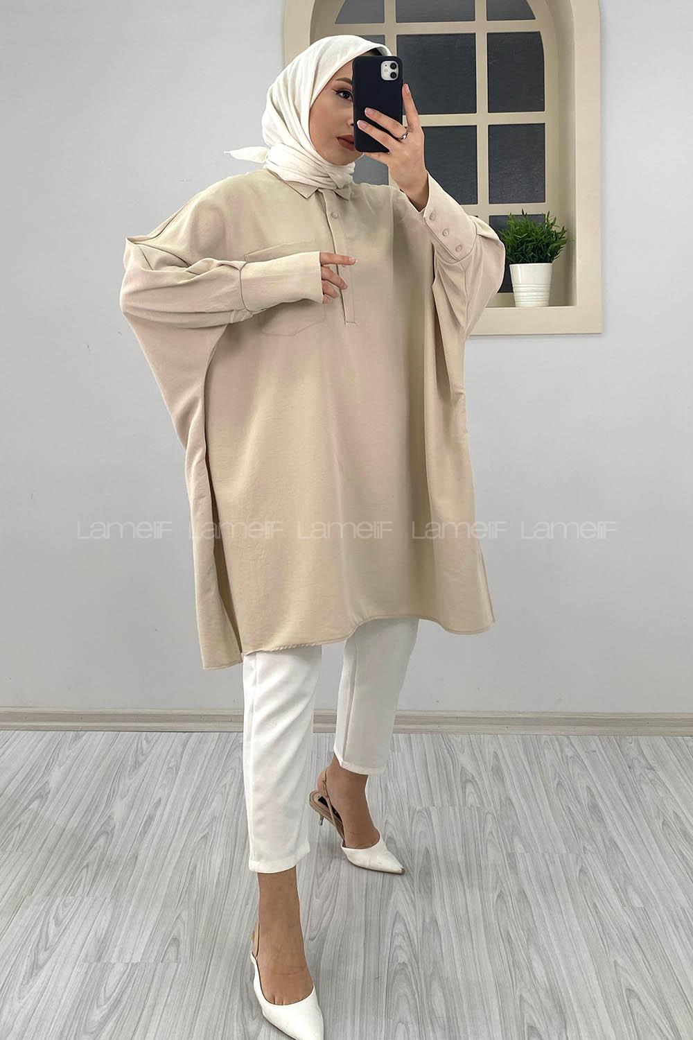 Modalamelif Tek Cepli Linda Gömlek Taş