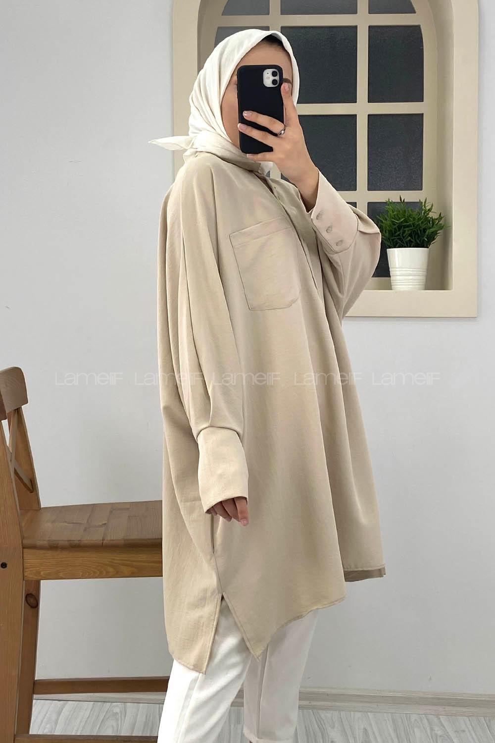 Modalamelif Tek Cepli Linda Gömlek Taş