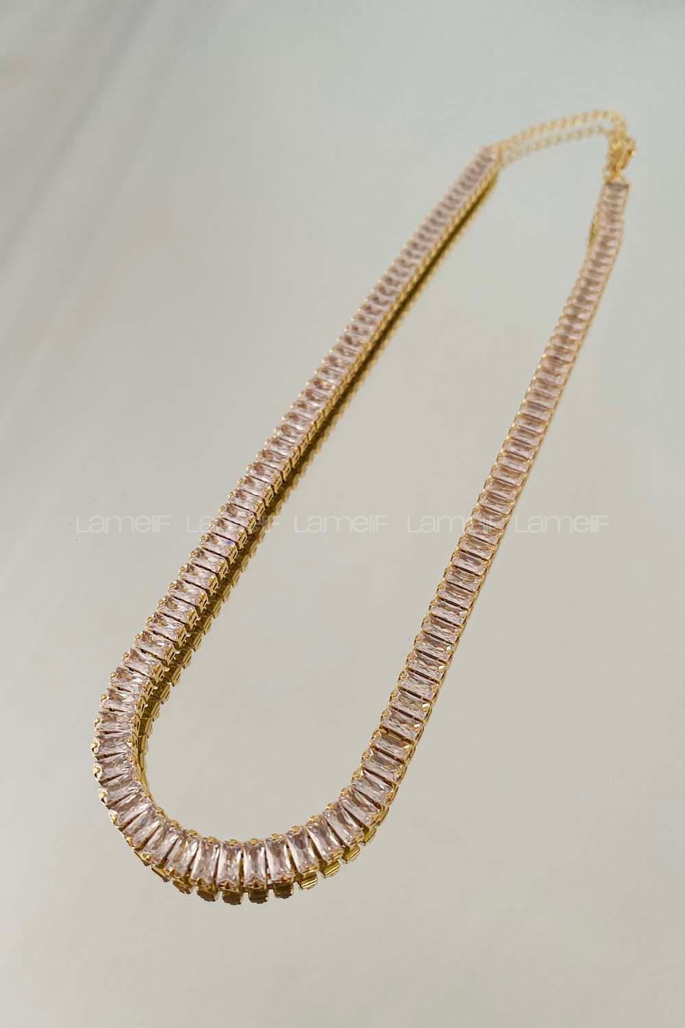 Modalamelif Altın Kaplama Gold Su Yolu Kolye