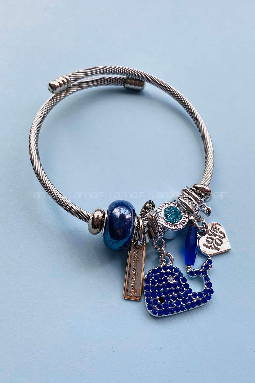 Modalamelif  Lacivert Balina Bileklik