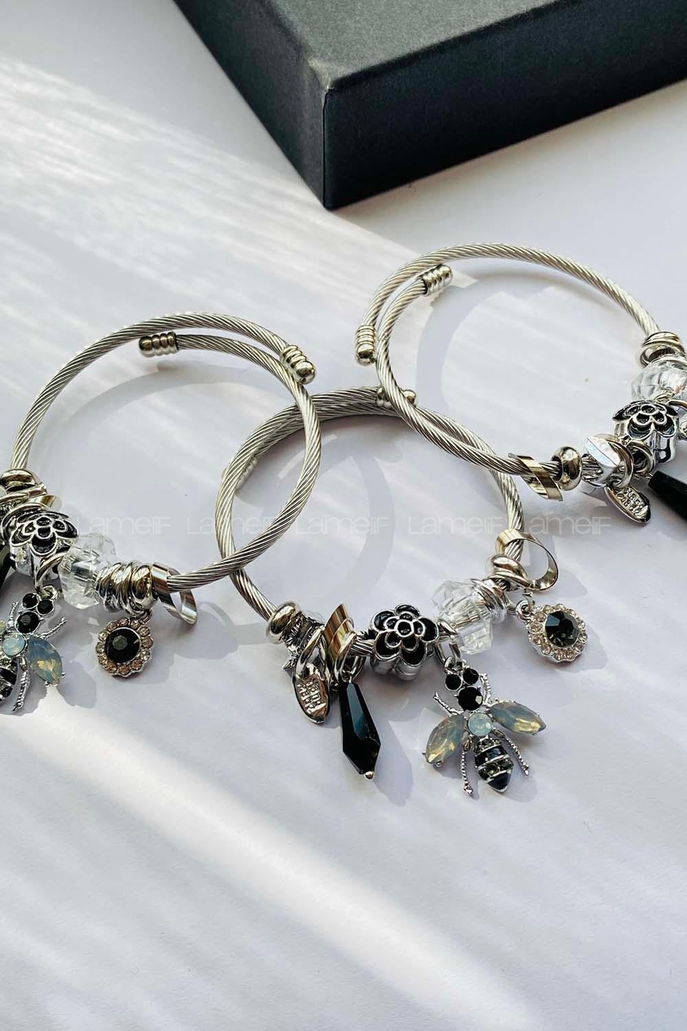 Modalamelif  Siyah Arı Bileklik