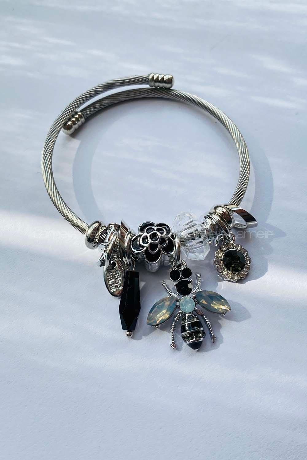 Modalamelif  Siyah Arı Bileklik