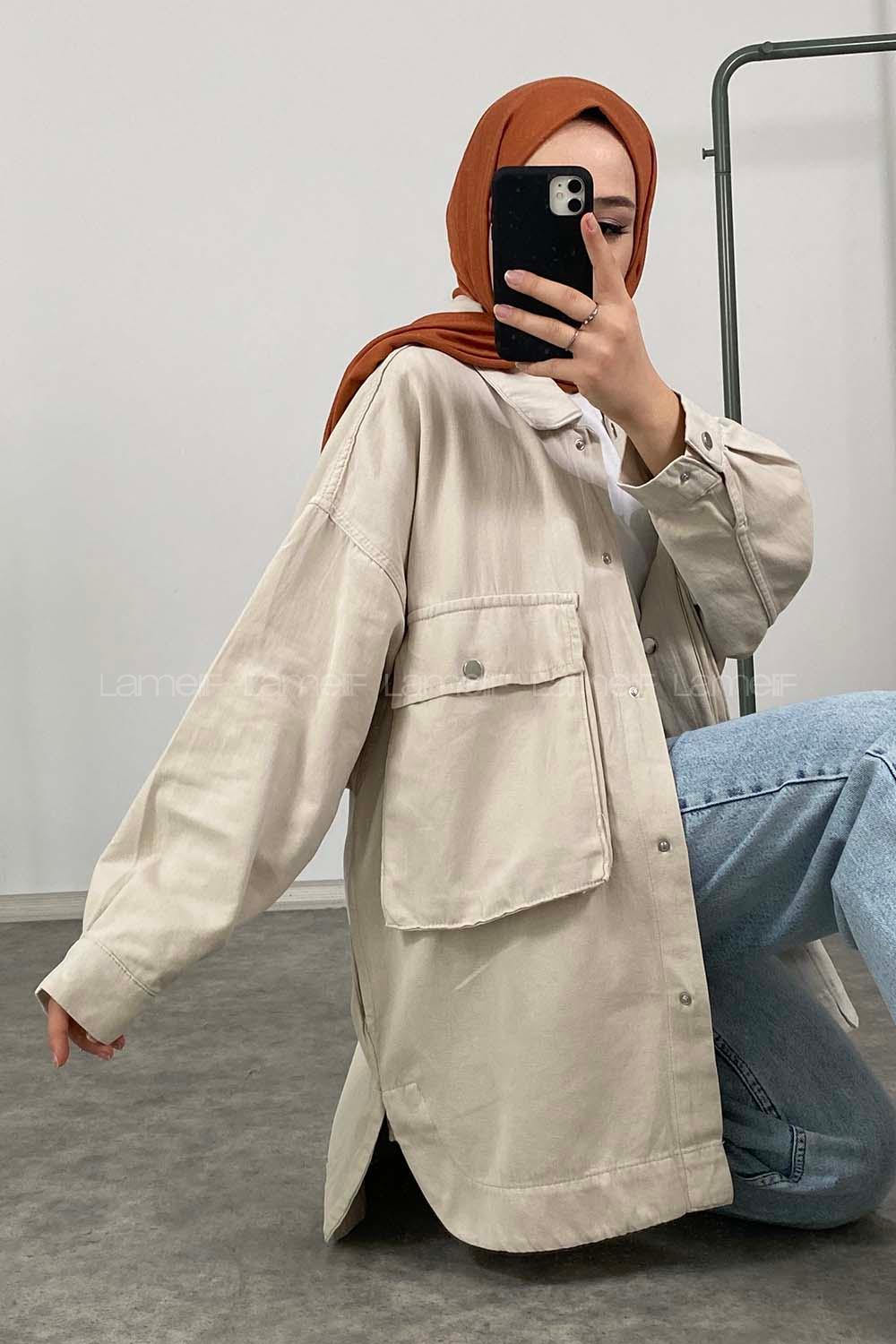 Modalamelif Bombe Cepli Ceket Taş