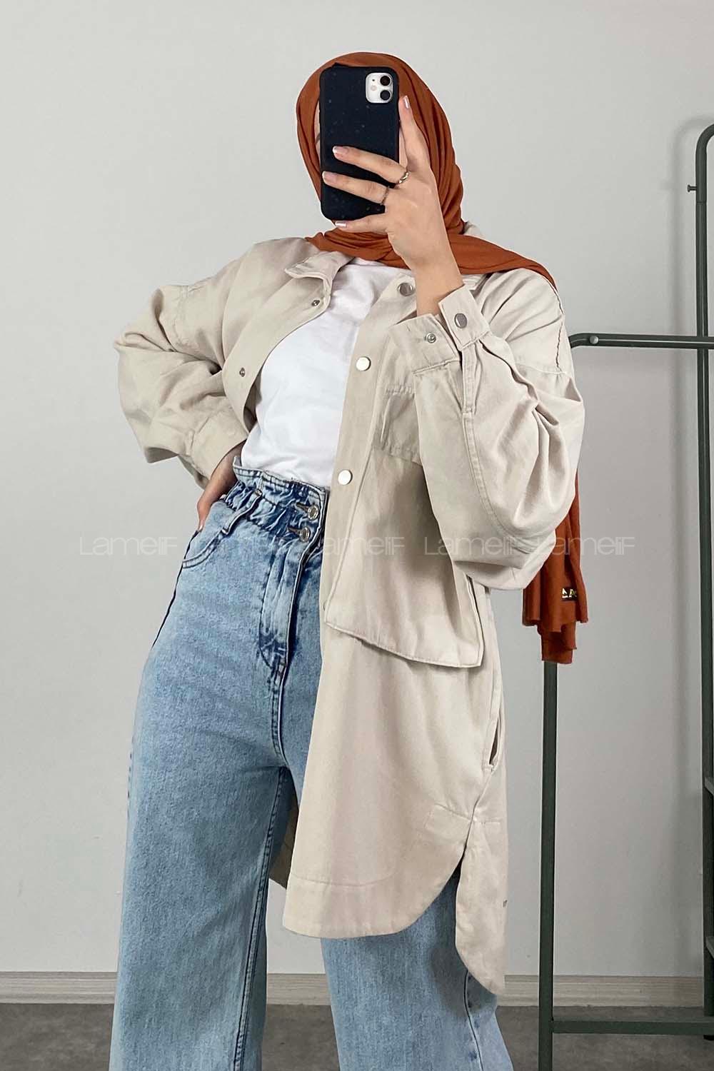 Modalamelif Bombe Cepli Ceket Taş