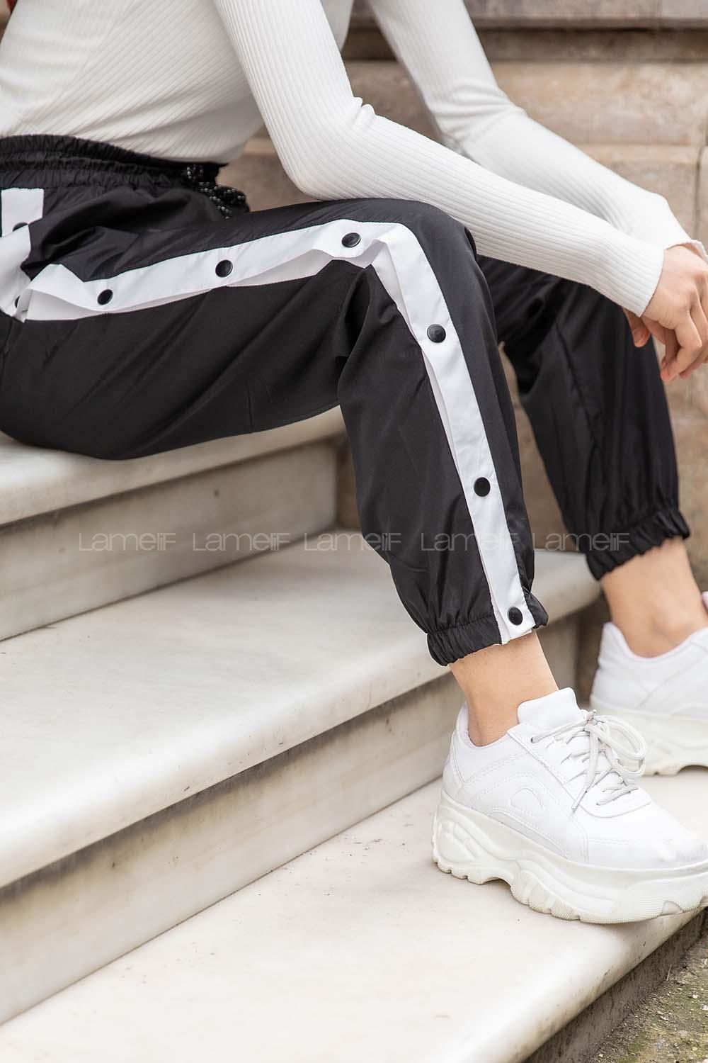 Modalamelif  Chıcago Buls Baskılı Eşofman Altı Siyah