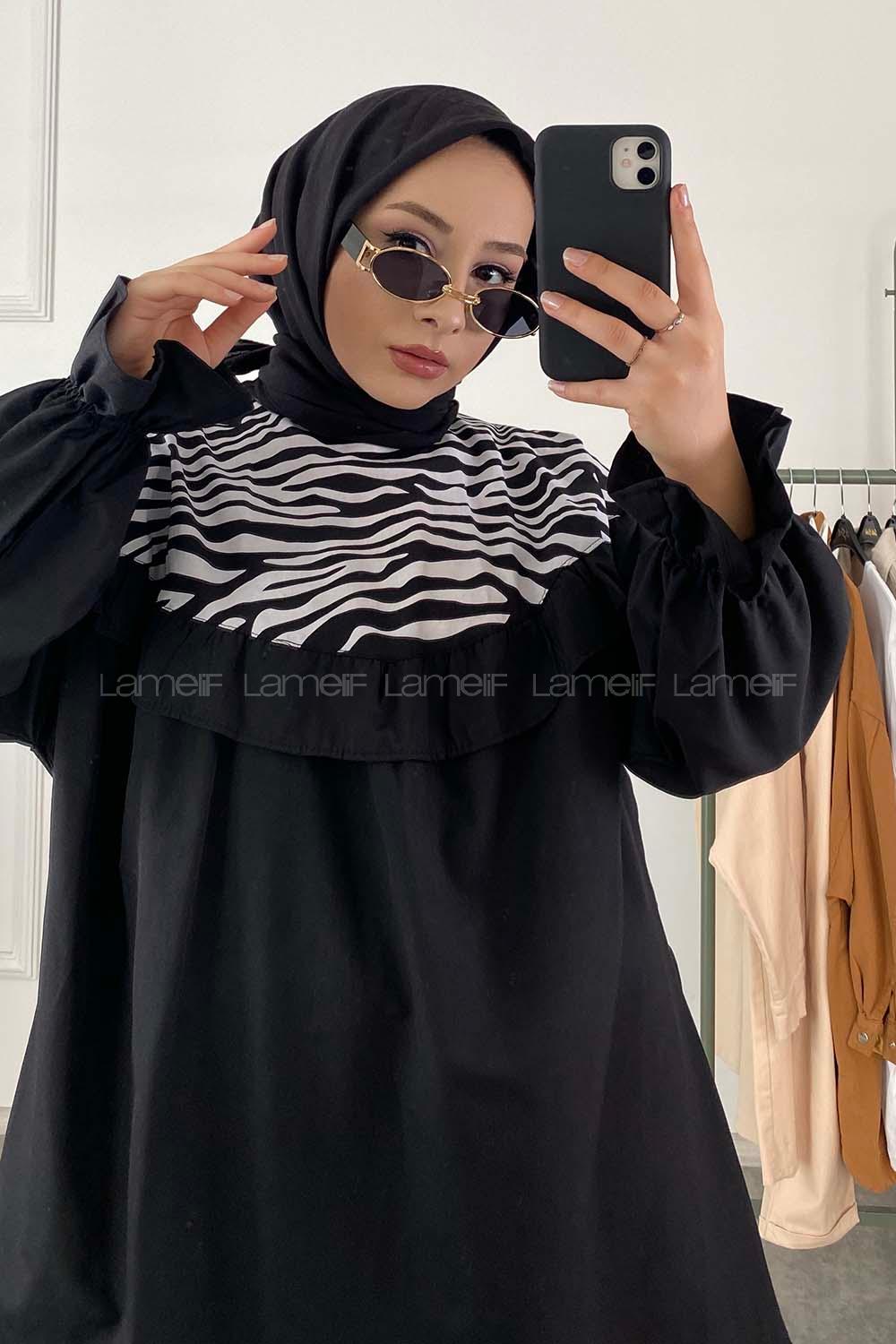 Modalamelif Mori Vintage Elips Siyah Gözlük