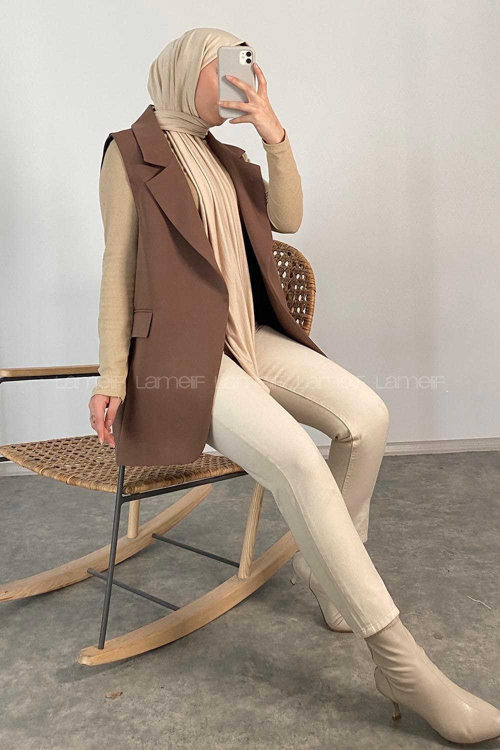 Modalamelif Palazzo Yelek Acı Kahve