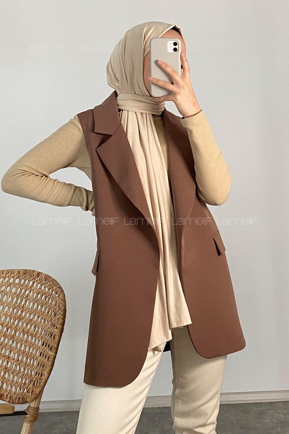 Modalamelif Palazzo Yelek Acı Kahve