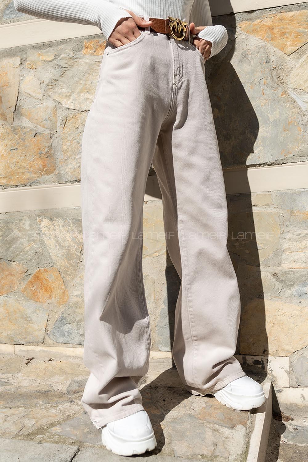 Modalamelif Çift CepliBol Paça Pantolon Taş Rengi