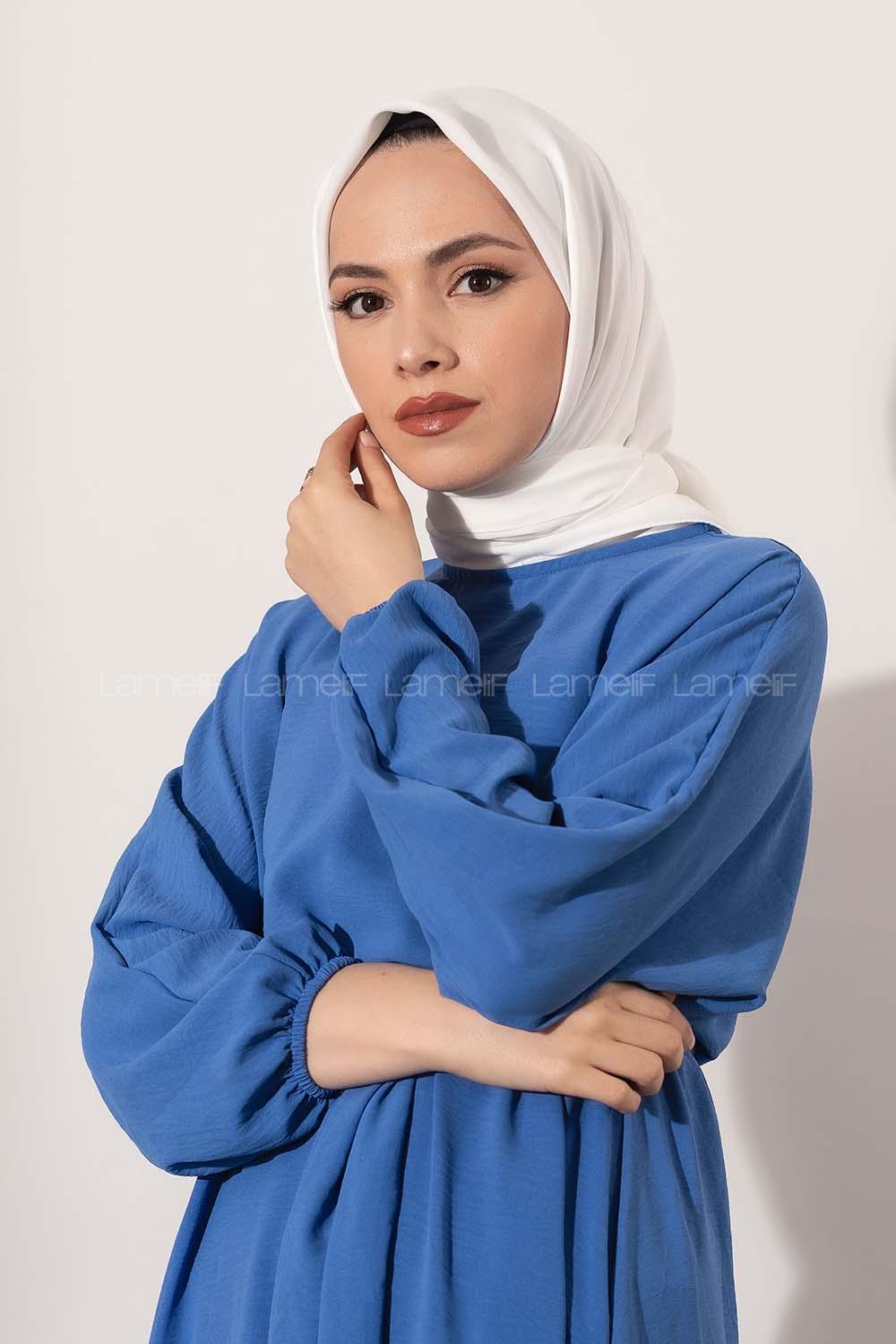 White Wool Printed Scarf