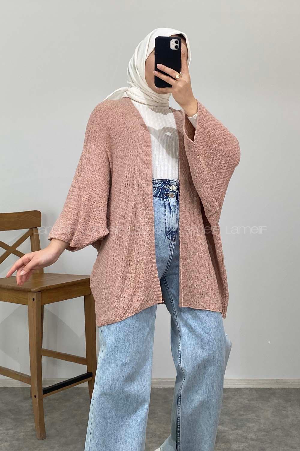 Modalamelif ya_rasa Kol Hırka Pudra