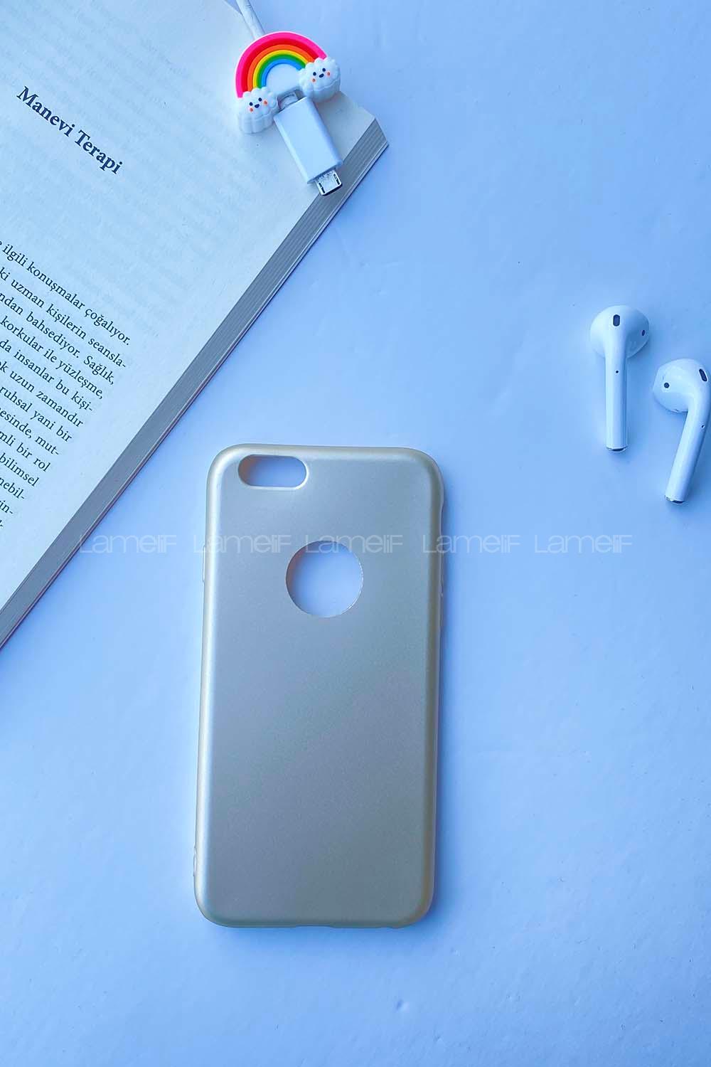 Modalamelif ıPhone 6 Rubber Silikon Telefon Kılıfı Gold