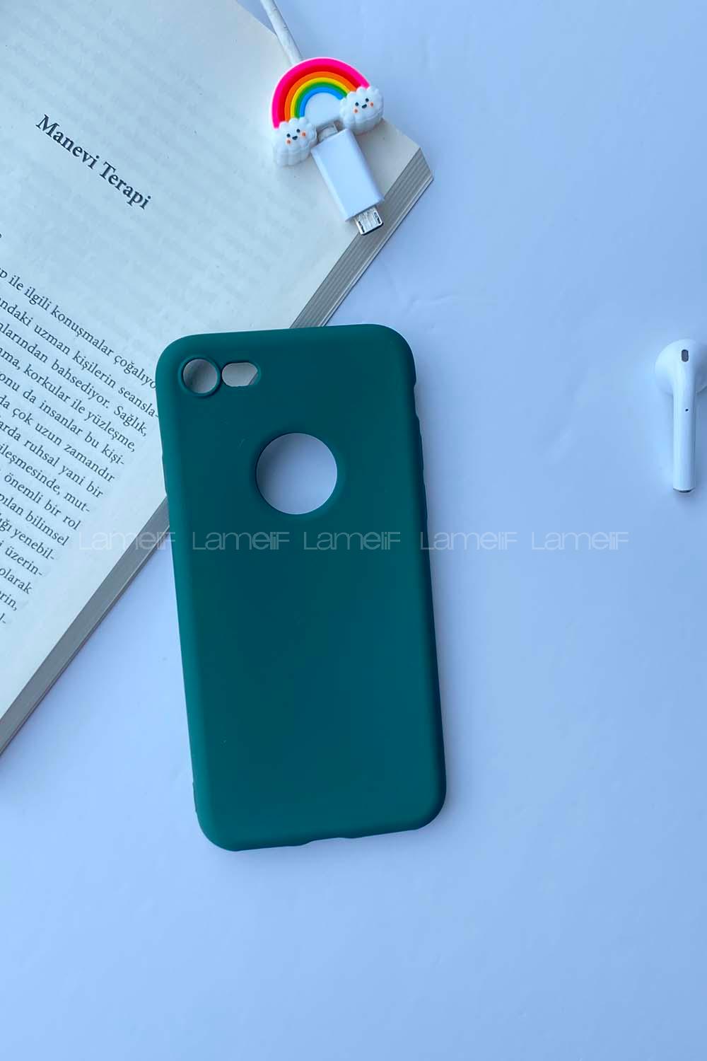 Modalamelif ıPhone 7 Rubber Silikon Telefon Kılıfı Zümrüt